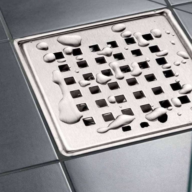 Ralo Duche Com Aro e Grelha INOX