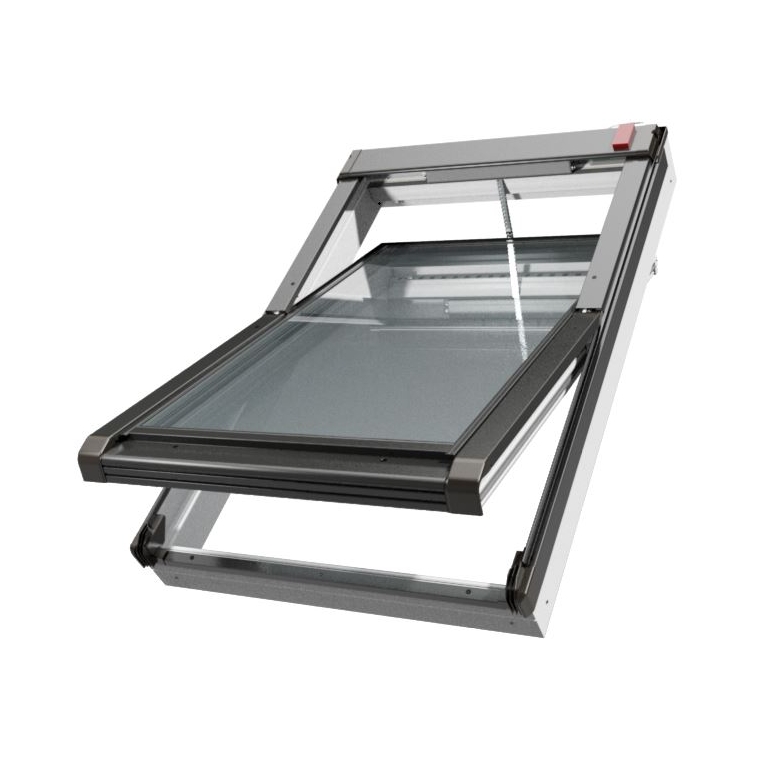 Janela Basculante em PVC com Abertura Elétrica APP e sensor de chuva