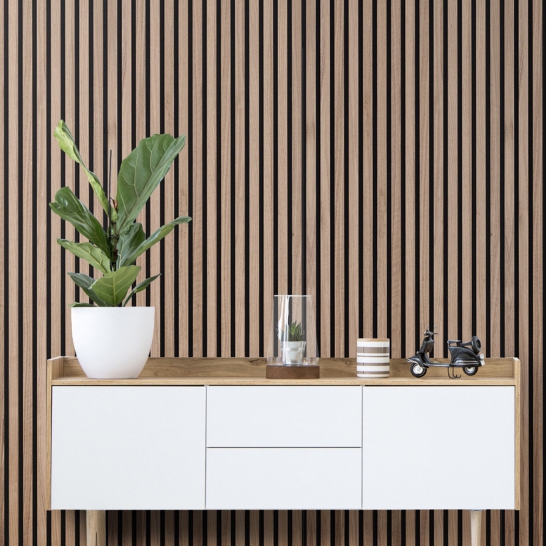 Painel Ripado Deco Acústico